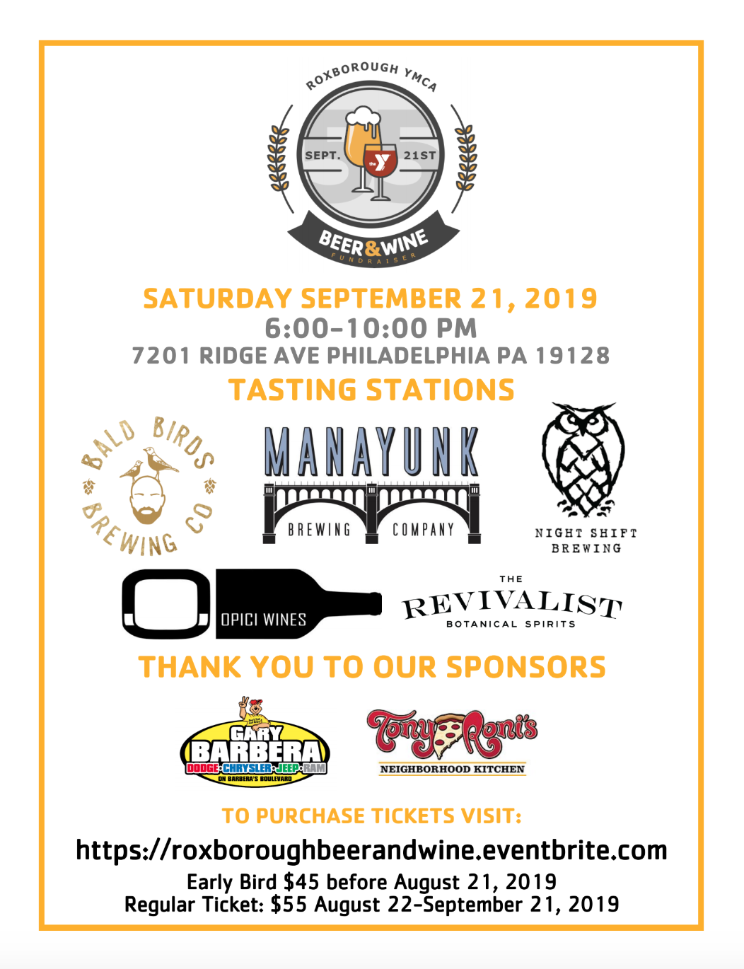 Roxborough YMCA Fundraiser'
