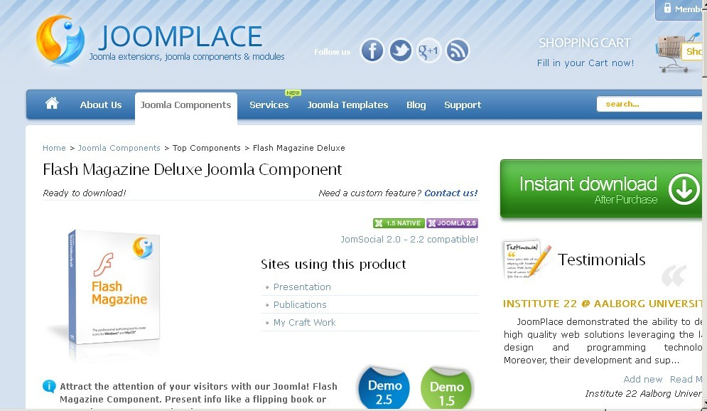 Flash Magazine Deluxe Joomla Component'