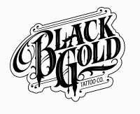 Black gold tattoo co Logo