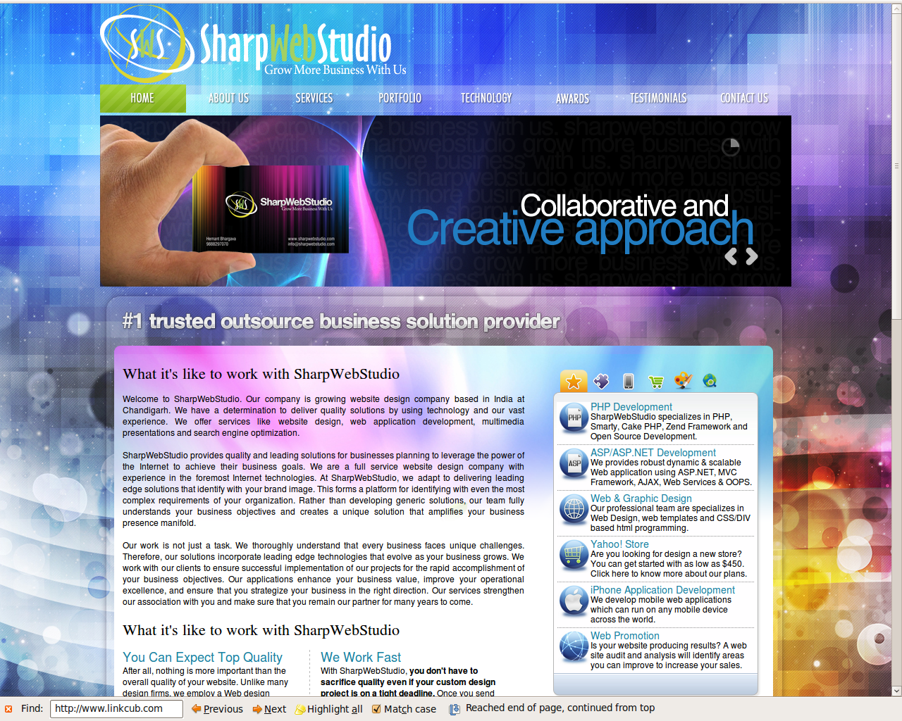 Logo for Sharp Web Studio'