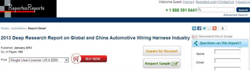 Global and China Automotive Wiring Harness Market Analysis'