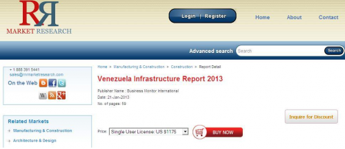 Venezuela Infrastructure Market Forecast to 2013'