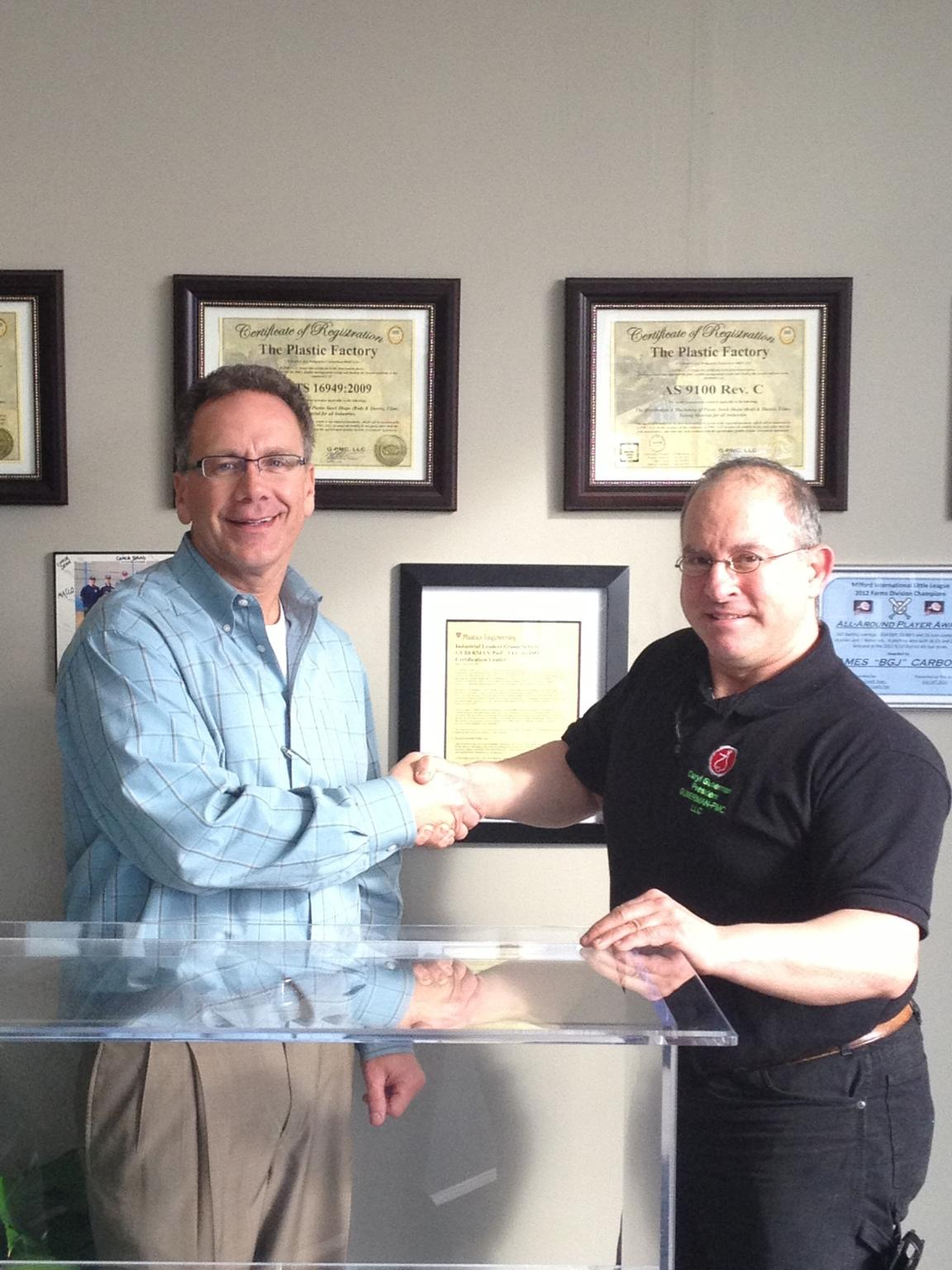 Bob Carbone Congratulates Daryl Guberman