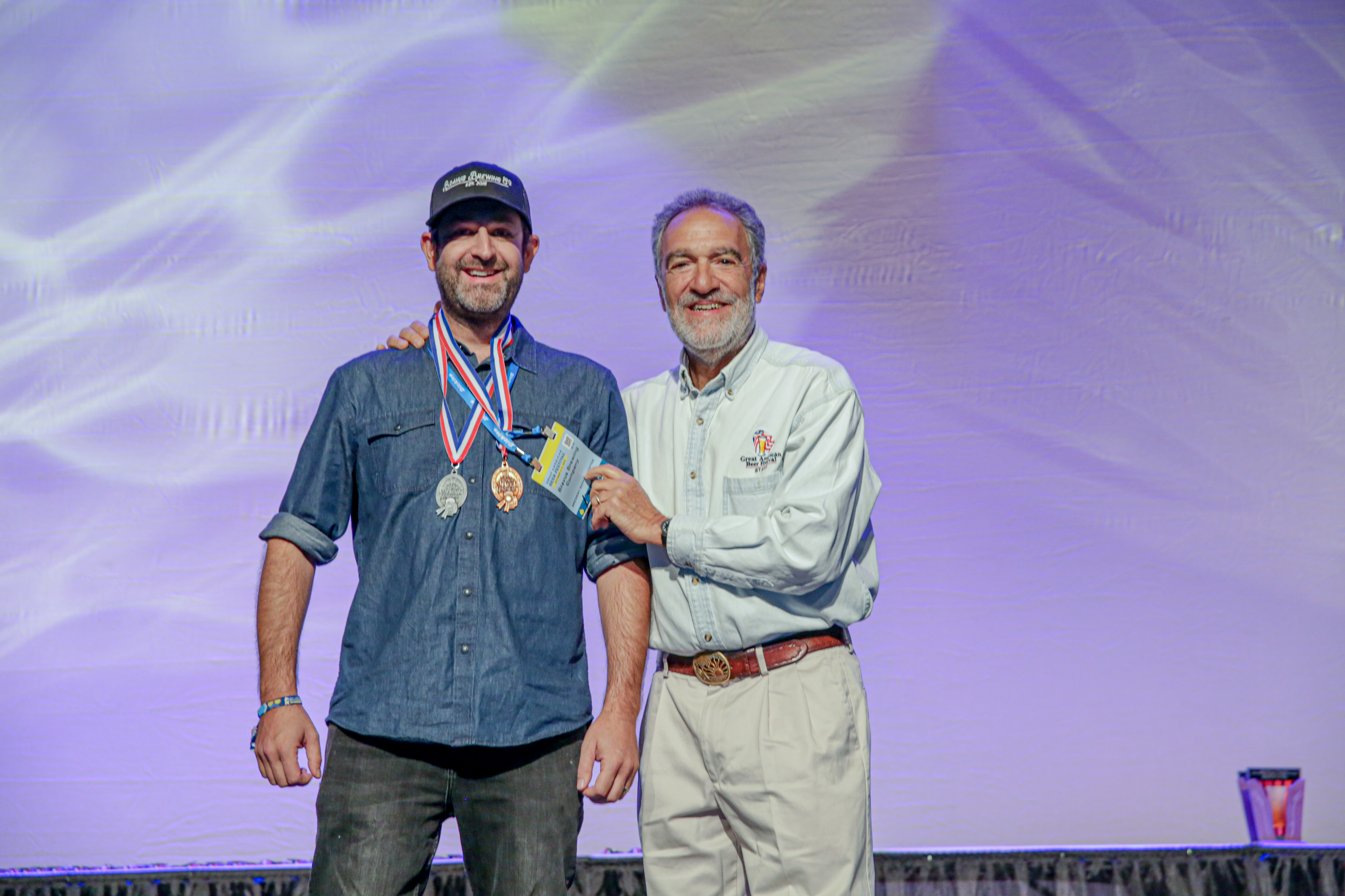 Bravus Founder Philip Brandes Accepting his GABF Medals
