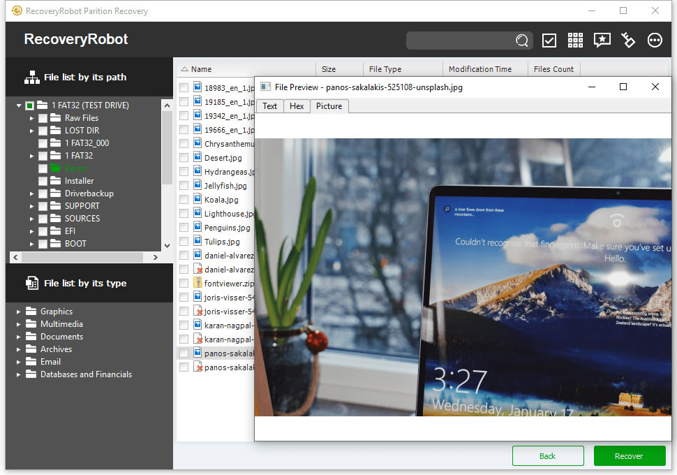 RecoveryRobot Partition Recovery'