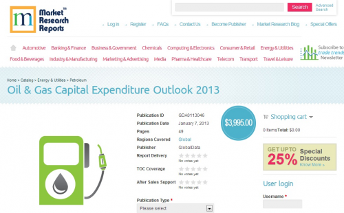 Oil &amp; Gas Capital Expenditure Outlook 2013'