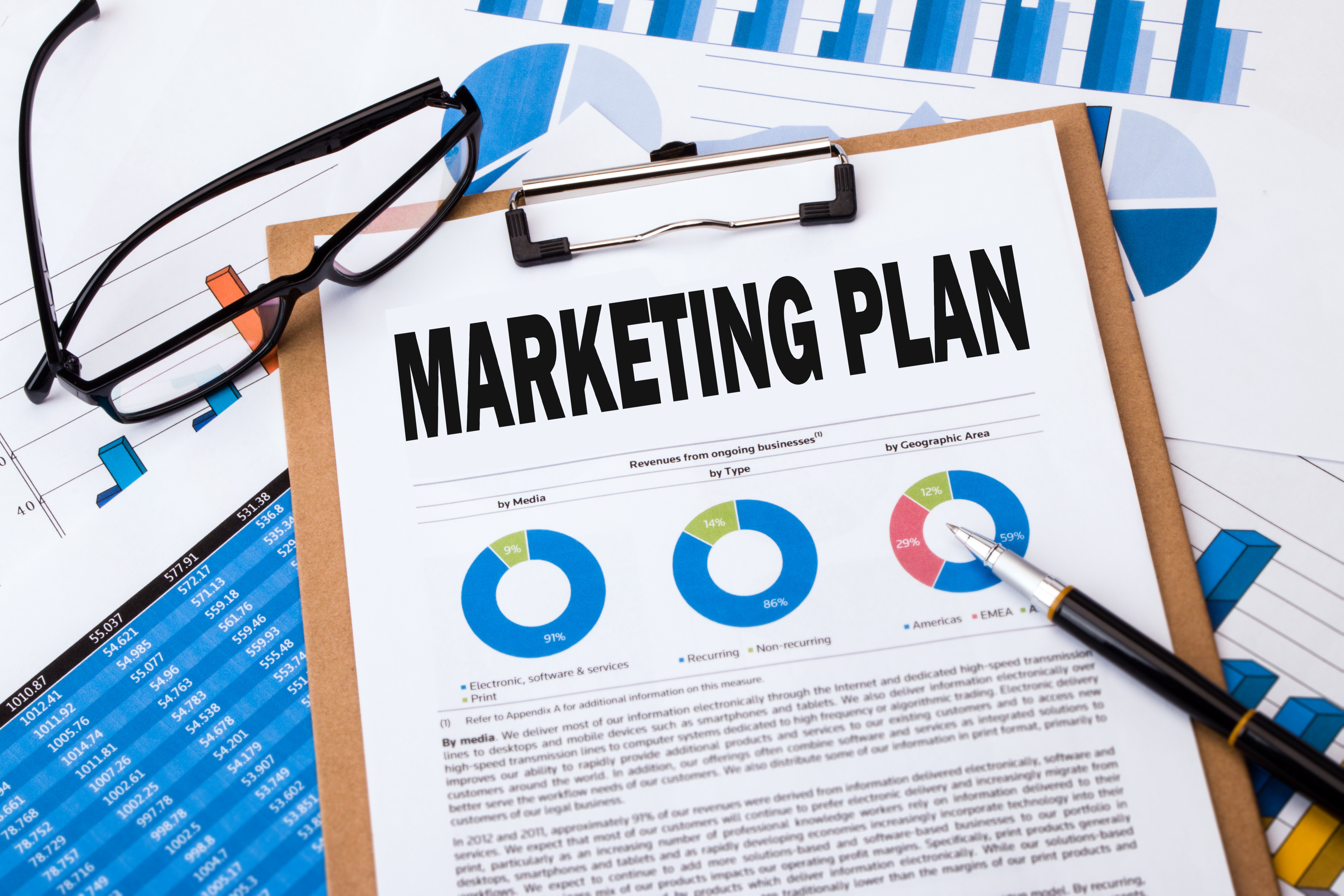 Marketing plan templates are a great place to start.