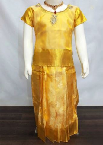 Kids Silk Pavadai'