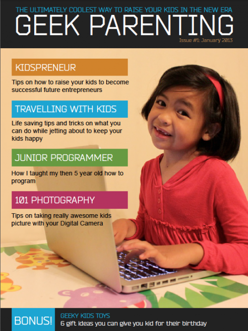 Geek Parenting iPad EMagazine'