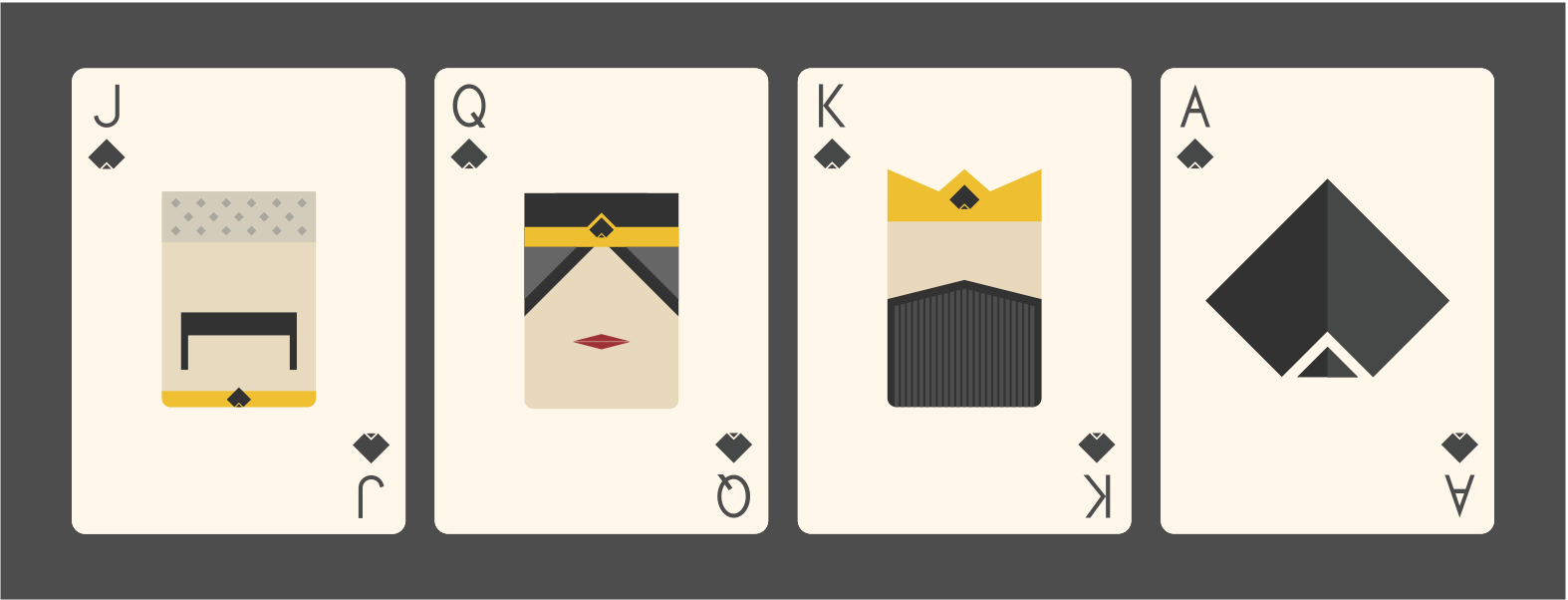 Light Roast Playing Cards - Faces Spades