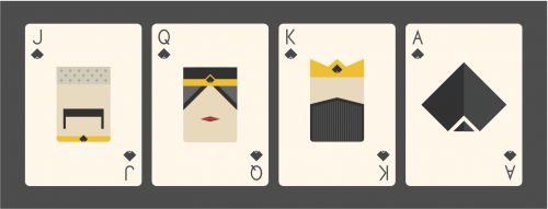 Light Roast Playing Cards - Faces Spades'