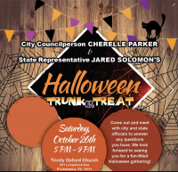Free and Open to the Public Halloween Trunk or Treat at the