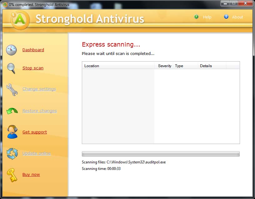 Stronghold Antivirus screenshot'