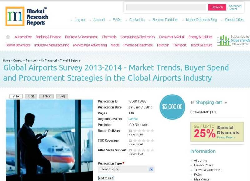 Global Airports Industry Survey 2013-2014 - Market Trends, B'