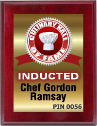 Chef Gordon Ramsay Inducted by the Culinary Hall of Fame