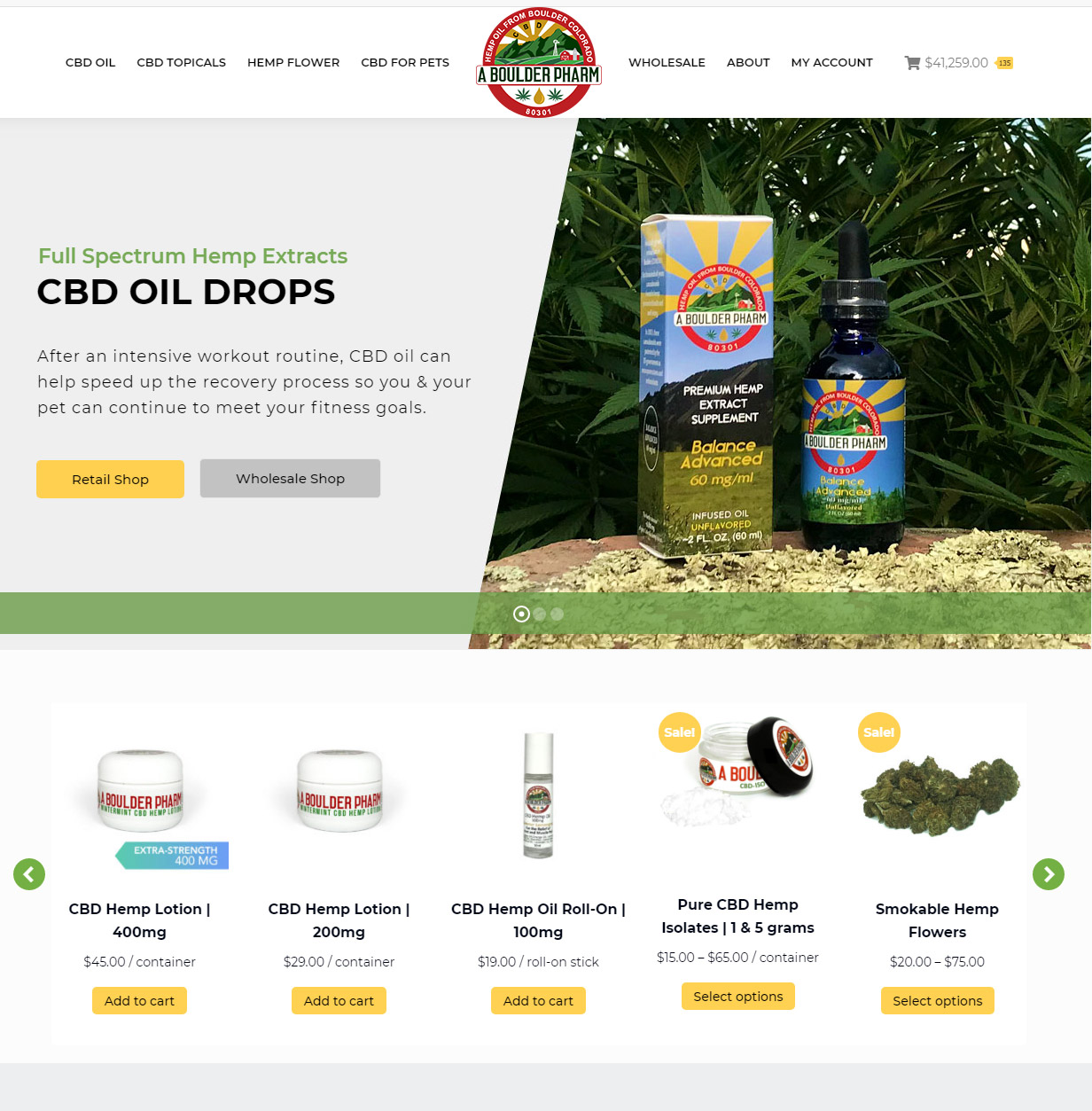 A Boulder CBD Oil Website Design'