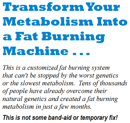 Customized Fat Loss'