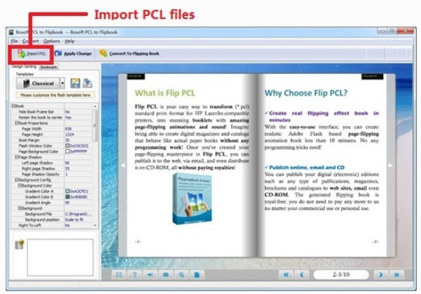 Boxoft PCL to Flipbook'