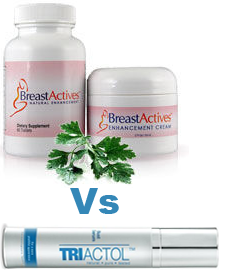 Breast actives Vs Triactol Review'