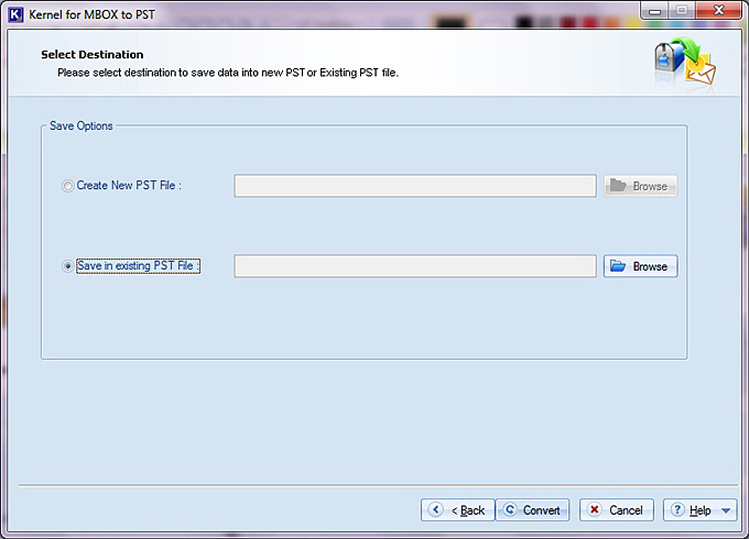 Convert MBOX to PST'
