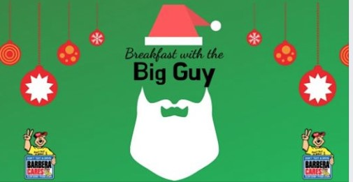 BarberaCares Breakfast with Santa, the Barbera Bear, Hot Cho