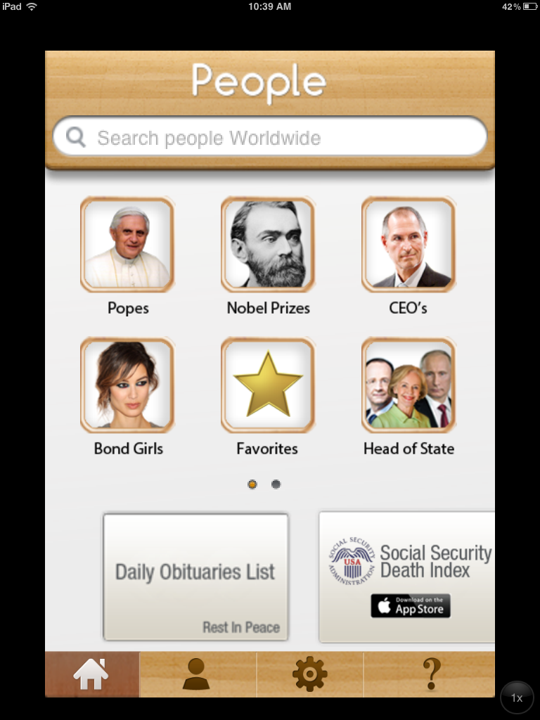 People of the World - Main Page