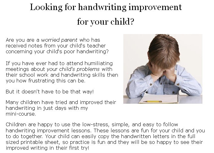 Improve Handwriting Skills for your children'