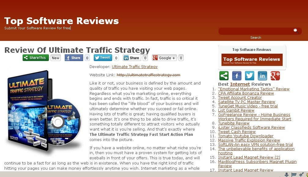 Ultimate Traffic Strategy Review'