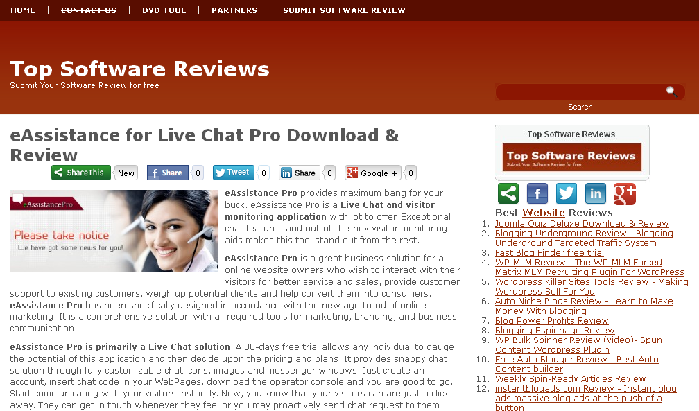 eAssistance Pro Review'