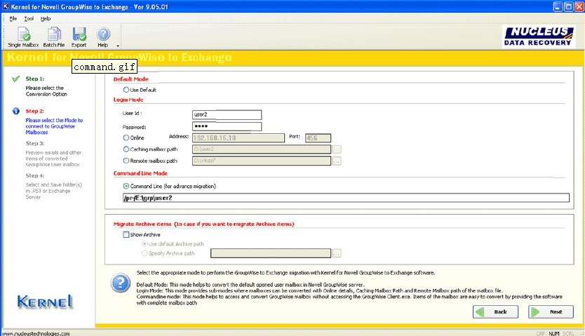 Kernel For GroupWise To Exchange Review'