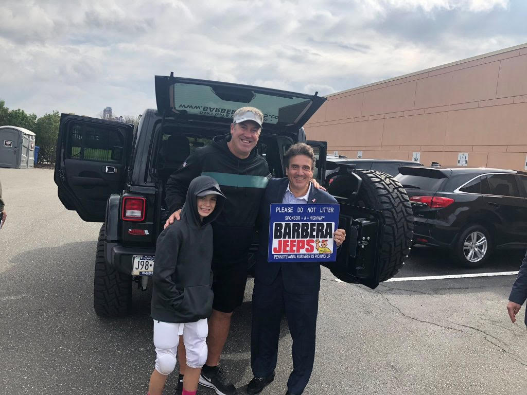 Coach Pederson and Gary Michael Barbera with Gary Barbera