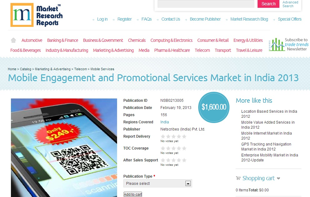 Mobile Engagement and Promotional Services Market in India 2'