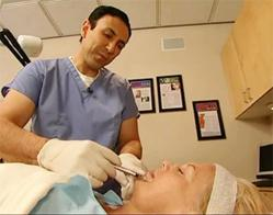 Dr. Simon Ourian Performs Facial Injection'