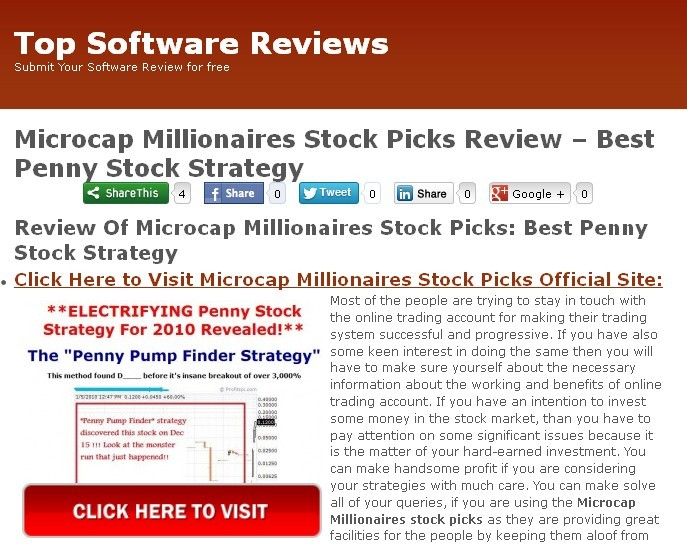 Microcap millionaires stock picks review'