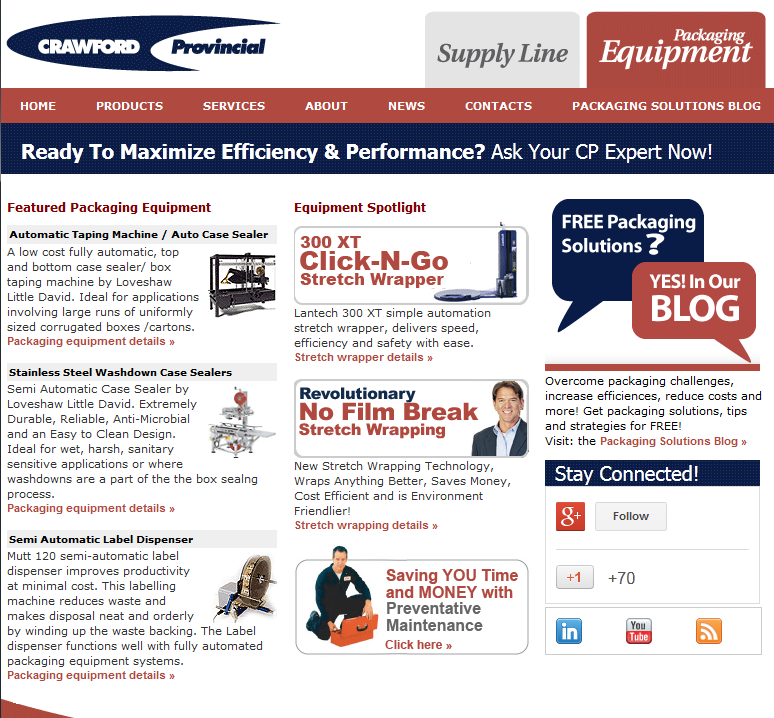 Crawford Provincial Packaging Equipment Division'