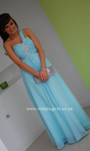 one shouler prom dress'
