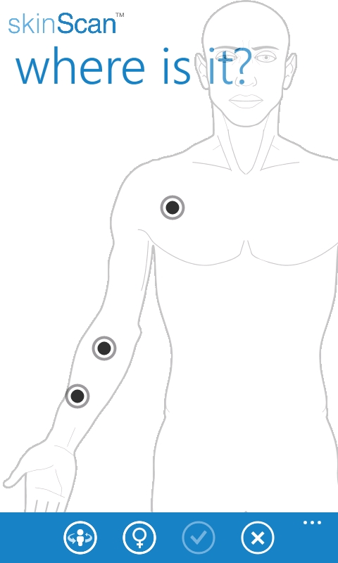 skinScan mobile app screenshot