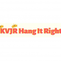 KVJR Hang It Right Logo