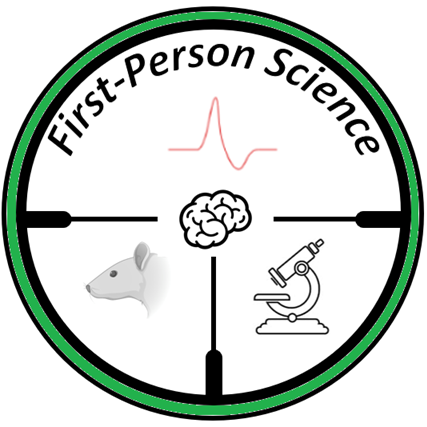 First-Person Science Podcast Logo'