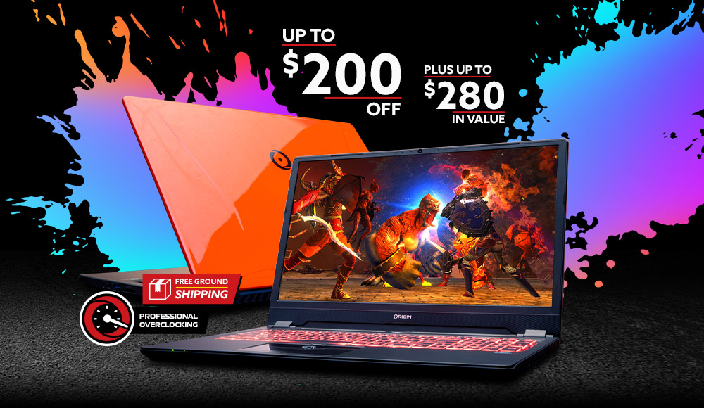 Save Big on All ORIGIN PC Desktops and Laptops