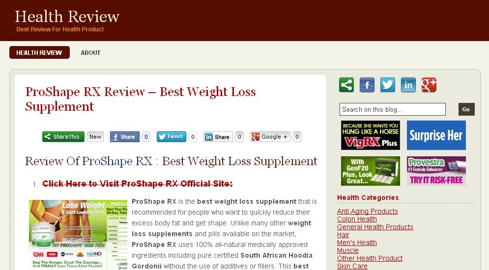 ProShape RX Review'