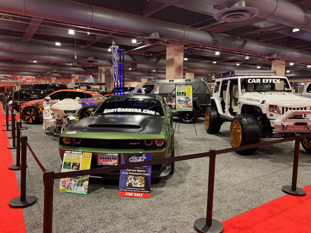 Philadelphia Car Show Display - Carson Wentz's Wheels