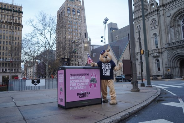 High-Five the Barbera Bear at the Philadelphia Auto Show and