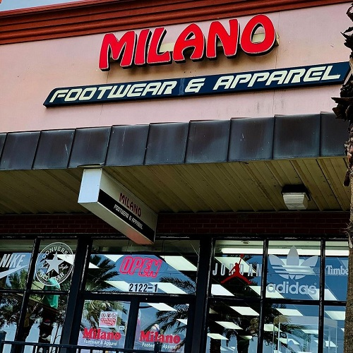 Company Logo For Milano Footwear And Apparel'