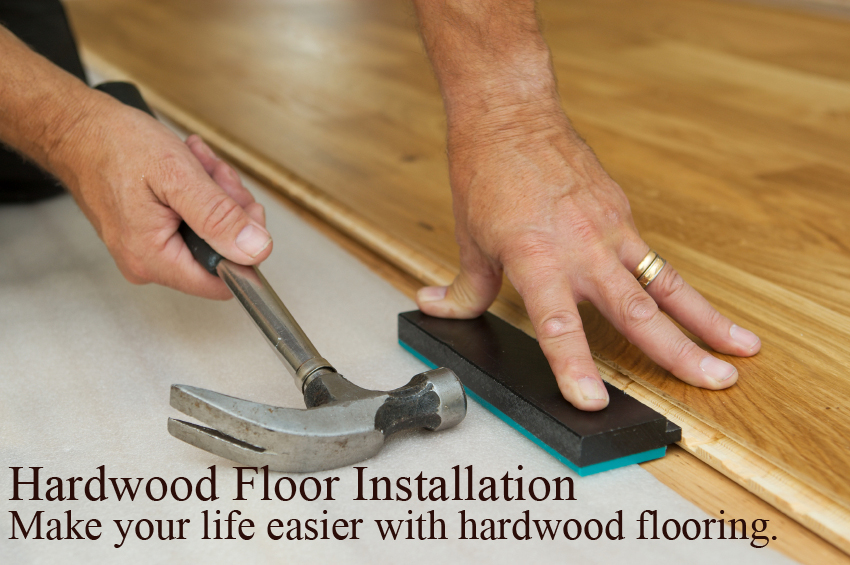 Hardwood flooring installation