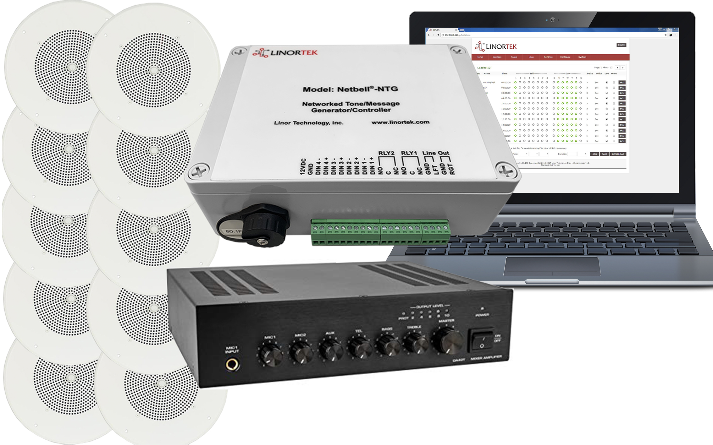 Netbell-NTG-C Network Public Address Sound System