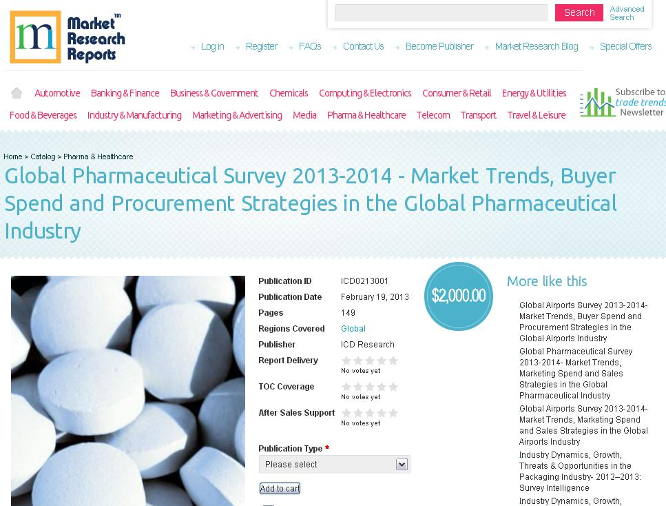 Global Pharmaceutical Survey 2013-2014'
