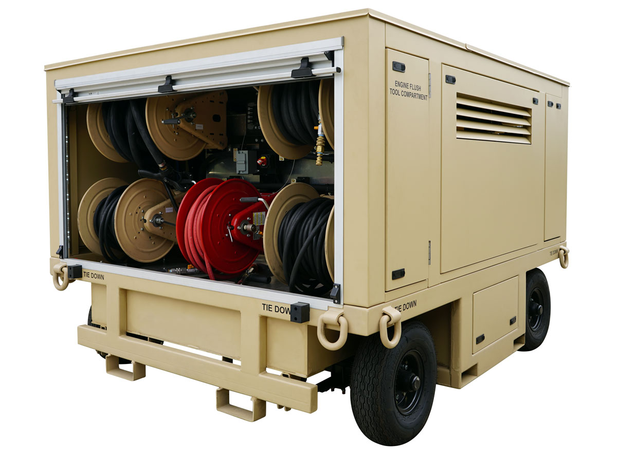 The Riveer ACDS is a mobile decon unit.