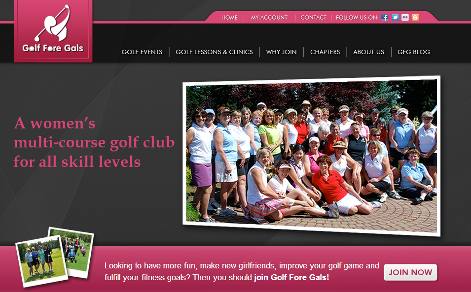 Golf Fore Gals - a multi-course women's golf club'