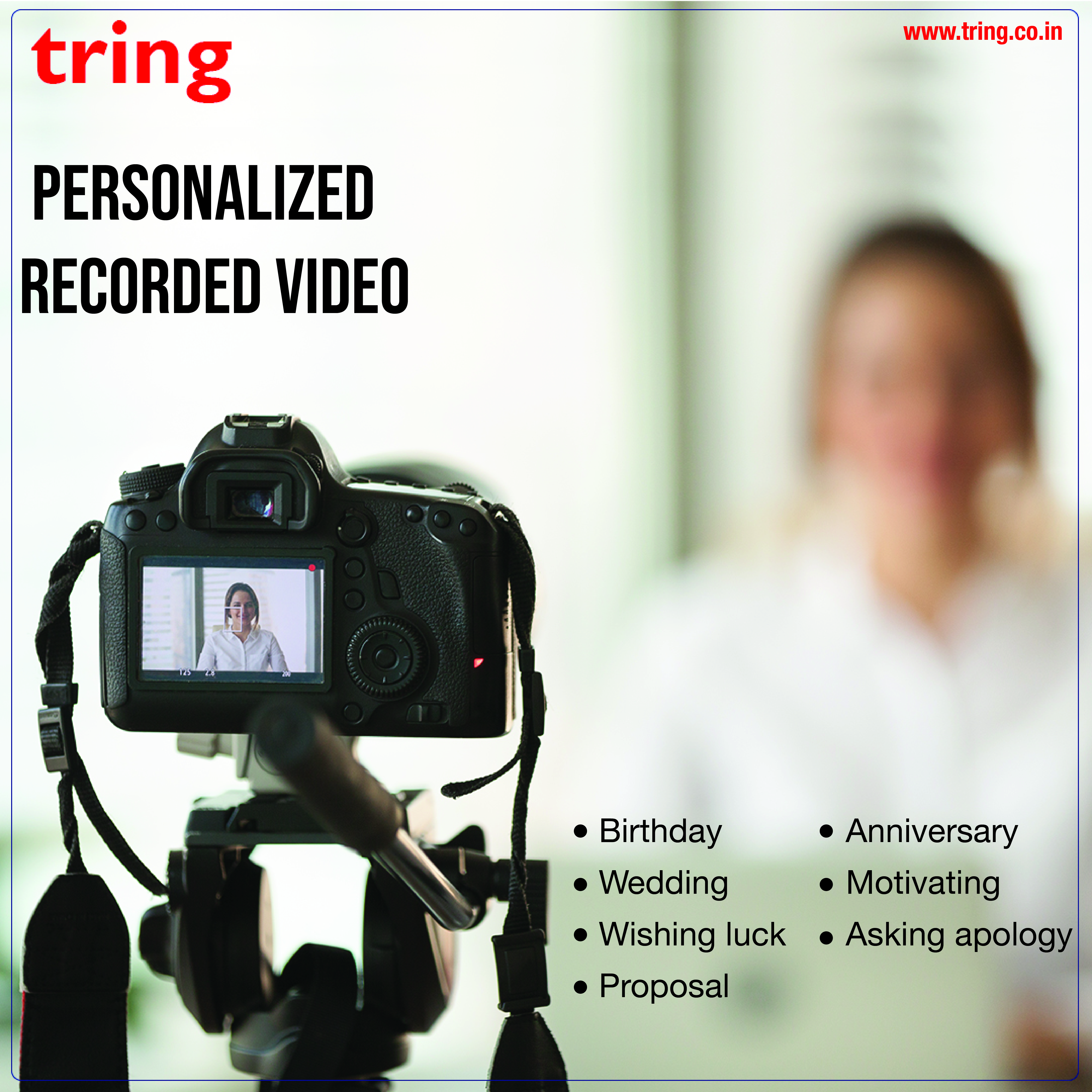 Personalized Celebrity Recorded Video through Tring'